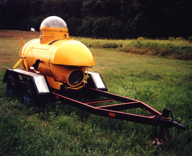 Front view on trailer