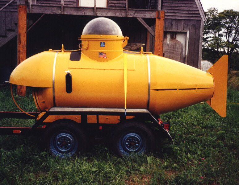 Side view on trailer